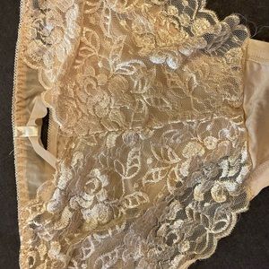 NWT! [Cacique] Black & Gold Metallic Lace Sexy Panty all sorts of items all new